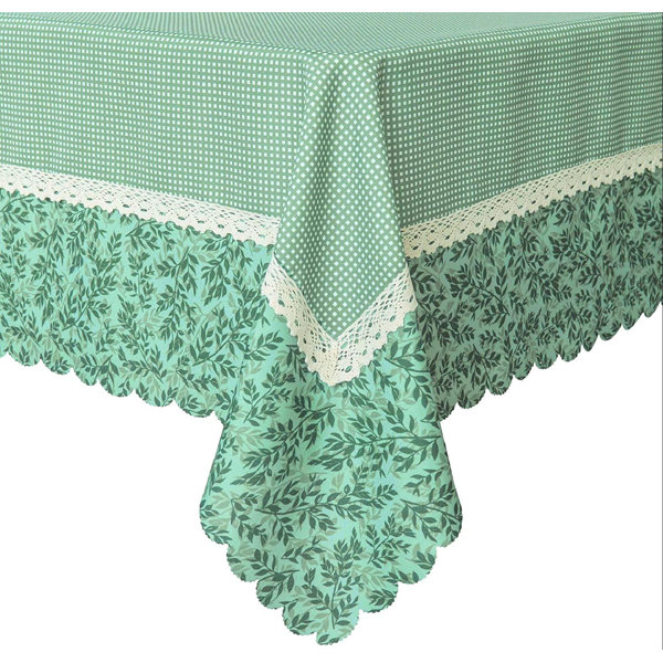 Rosalind Wheeler Wewoch Decorative Green Mesh Print Lace Water